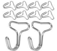 Yardwe Crochets de Fixation en Acier Inoxydable 50 Pcs pour Housse de Siège Auto, Crochets pour Tapis et Coussin de Siège, Compatibles Appui-tête, Accessoires Voiture Pratiques