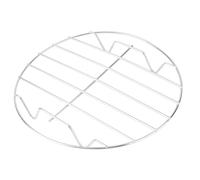 Yardwe Cuiseur Vapeur en Acier Inoxydable Grille Rigide Argentée, Panier Vapeur Étanche et Support de Rangement Cuisine à Domicile