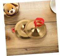 Yardwe Cymbales Alliage Miniatures Instrument de Percussion à Main et Portable Cymbales pour Danse et Garçon Fille Adaptées Aux Performances Musicales et Aux