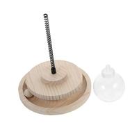 Yardwe De Chat Drôle De Nourriture Manquante Canettes Antidérapantes Cat Qui Fuit Une Balle De Jouets pour Chat à Ventouse Jouets De Chat De Nourriture en Bois Khaki