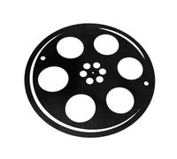 Yardwe Décoration Murale Élégante Pour Salle De Cinéma Pendentif En Forme De Bobine De Film Décoration Dintérieur En Fer