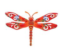 Yardwe Décoration Murale En Métal Représentant Une Libellule Statue De Jardin En Fer Pour Clôture De Patio Extérieur