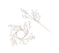 Yardwe Décorations de Noël Bâtons de Perles Décoratifs pour Couronne Vase et Vitrine Accessoires Polyvalents pour Fêtes