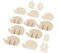Yardwe Découpes de Hérisson en Bois pour Loisirs Créatifs, Lot | Surface Vierge à Peindre, Bord Lisse et Sûr, pour art, École et Tables Décoratives