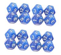 Yardwe Dés à 12 Faces en Acrylique pour Jeux de Rôle Lot de 20 Pièces Salle de aciles à Lire Utilisation Confortable Jeux de Société et Mathématiques