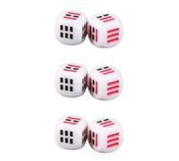 Yardwe Dés Ba Gua Divinatoires en Acrylique 6 Pièces Compactes, Accessoires de Divination Huit Trigrammes, Adaptés aux Jeux de Table et Pratiques de Voyance à Domicile