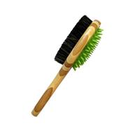 Yardwe Double Sided Dog Grooming Handle Bath Brush For Cats And Pet Massage And Hair Removal Tool For Long And Short