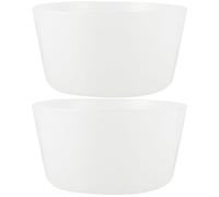 Yardwe Doublure Réutilisable pour Seau de Pédicure Sauna en Plastique Blanc, Multi-Fonctionnelle, Lot de 2 Pièces, pour Spa et Bassin