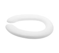 Yardwe Échelle D'appoint pour Toilettes Garçon et Filles en Pu Coussin Doux Blanc, Siège de Toilette Robuste et Design Pratique pour Usage la Maison Voyage