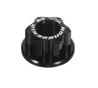 Yardwe Écrou d'axe de vélo : Capuchons de vis à Bride Noirs M10 pour moyeu de Roue de VTT à pignon Fixe - Accessoires de vélo en Alliage d'aluminium pour essieux et arrière