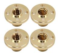 Yardwe Écrou Trapézoïdal T8 Tige Filetée 8 Mm Résistance à L'usure et Antidérapant 4 Pièces en Laiton pour Moteur Pas à Pas pour Guidage Machine et Impression 3d