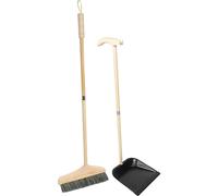 Yardwe Ensemble Complet De Balais Et Pelles À Poussière Avec Manches Pour Le Nettoyage Des Sols Du Bureau De La Maison Et De Lintérieur