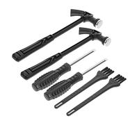 Yardwe Ensemble d'Outils pour Garçon et Filles Kit d'Excavation de Fossiles 2 Pièces Marteau en Plastique Ciseau Brosse Jouets d'Archéologie pour Garçon et Filles