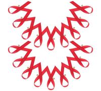 Yardwe Épingles à Badge Ruban Rouge 200 Pièces, Broches Femme Sensibilisation Sida, Accessoires Solidaires pour Événements Caritatifs, Revers Visible et Qualité Festive