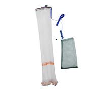 Yardwe Épuisette À Lancer À avec Anneau en Aluminium Américain Appât pour Poisson Appât Facile Épuisette Américaine Faite À Petite Piège À Crevettes