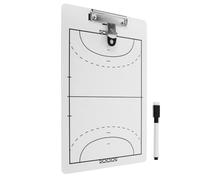Yardwe Équipement de Volley-Ball Tableau Effaçable à Sec Double Face | PVC Blanc, Entraînement et Matchs, Affichage Clair des Schémas, pour Améliorer la Communication