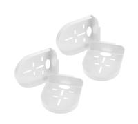 Yardwe Étagère Murale Adhésive pour Caméra de Sécurité Lot de 4 Installation Facile Support Mural pour Bureau et Maison Petit Modèle Plastique Transparent