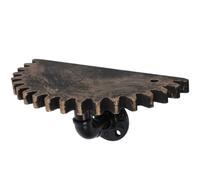 Yardwe Étagère Murale Flottante Industrielle Rétro en Fer, 8 Vis | Style Ferme et Vintage, Montage Facile avec Outils Fournis, pour Décoration Maison et Cafés, Couleur Café