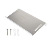 Yardwe Étagère Murale Support de Rangement pour Bouteilles et Lotions 1,2 Mm en Acier Inoxydable Argenté Organisateur Pratique pour Salle de Bain