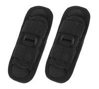 Yardwe Étui pour Lampe Torche 2 Pcs Noir, Pochette Ceinture en Nylon Résistant à L'abrasion, Clip Pivotant 360° et Étanche, Support Compact Randonnée, Camping et Activités Plein Air