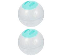 Yardwe 'Exercice pour Hamsters 2pcs en Plastique Bleu, Boules de Jogging pour Petits Animaux, Accessoires de Course pour Hamster et Hérisson en Animalerie