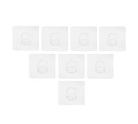 Yardwe Fixateurs Autocollants Anti-dérapants pour Cage d'animaux de Compagnie en Acrylique Blanc, Lot de 8 Pièces, Support Intérieur pour Clôture et Cage à Animaux
