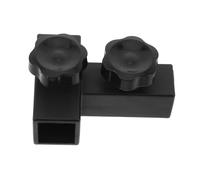 Yardwe Fixation T de Toilettage pour Animaux, Connecteur 3 Voies en Plastique et Fer, Noir, pour Tubes 19mm, 3/4 et 22mm, 7/8, Usage Domestique et Professionnel