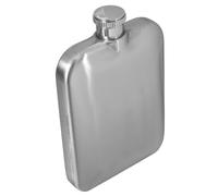 Yardwe Flasque Alcool Portable 6 Oz en Acier Inoxydable Argenté Finition Mate, Résistance aux Empreintes et Prise Antidérapante pour Activités Outdoor et Randonnée