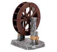 Yardwe Fontaine D'aquarium Roue à Eau Décorative Accessoire de Roue de Rocaille Artificielle pour Une Atmosphère Joyeuse