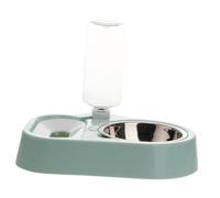 Yardwe Fontaine d'eau pour Animaux de Compagnie Pompe Bouteille d'eau pour Chiot Chiens Pouvoir libérer Distributeur d'eau pour Chat Bol de Nourriture pour Animaux de Compagnie Abdos Blue