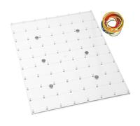 Yardwe Geoboard Magnétique Transparent pour Garçon Fille Jeu Éducatif Stem Modulable pour Apprentissage Géométrie et Résolution de Problèmes Tableau Pédagogique