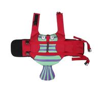 Yardwe Gilet de Sauvetage pour Chien L Rouge Mermaid Ajustable Poignée Tissu Doux et Confortable Gilet de Natation pour Chiots et Petits Chiens Sécurité Piscine Plage et Bateau