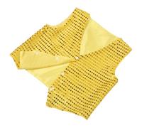 Yardwe Gilet Pailleté pour Garçon Fille Débardeur Scintillant sans Manches Costume de Danse Hip-hop et Jazz Léger et Respirant Facile à Enfiler pour Filles et Garçons Tenue de Scène pour