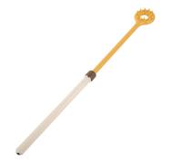 Yardwe Gratte-dos Télescopique Double Face 45 Cm Poignée Ergonomique en Plastique Sûr Jaune - Masseur Dorsal Portatif pour Démangeaisons et Massage des Épaules, Jambes et Dos -