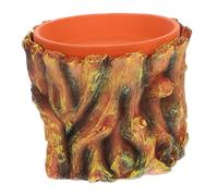 Yardwe Grotte pour Gecko Cachette pour Reptiles Décoration Daquarium Matériau en Résine Sûr Cachette Dhumidité pour Petits Reptiles Accessoire De Jardin