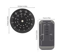 Yardwe Guitar Circle Of Fifths Trainer Portable Aluminum Alloy Chord Learning Aid For Beginners And Students Compact Music Theory Wheel For Melody Practice