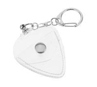 Yardwe Guitar Pick Pendant Transparent Holder Portable Case Keychain Multifunctional Display Box for Guitarists Outdoor Travel