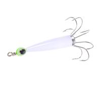 Yardwe Hameçon à Calamar Lumineux 8 Griffes en Fer, Pêche Mer Blanche | Appât Fluorescent, Forme de Calmar Réaliste, 50g, pour Quai, Poissons Salés Couleur Aléatoire