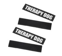 Yardwe Harnais pour Chien Réfléchissant s 2 Paires De Patchs Autocollants Accessoires pour Animaux De Compagnie Gilet pour Chien D'assistance Facile à Utiliser Design Créatif