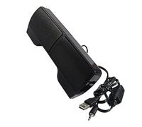 Yardwe Haut-Parleur de Bureau USB Compact ABS Noir 2.0 | Son Clair, Qualité Audio, Anti-interférences, Câble 1,2m, Paire, 3 W 4 Ω