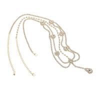 Yardwe Headband Rhinestone Bridal Headwear Lightweight Forehead Chain Jewelry For Brides Party Hair Accessory