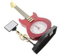 Yardwe Horloge de Bureau Décorative Base Stable en Plastique Forme Instrument de Musique Style Créatif Vintage pour Restaurant ou Café