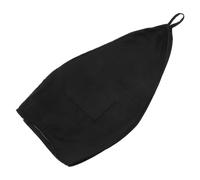 Yardwe Housse de Pouf en Tissu Noire, Déhoussable, Lavable, Fermeture | Cache un Revêtement Usé, Installation sans Outil, Design Zippé, pour Salon et Salle de Jeux