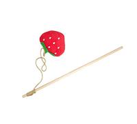 Yardwe Interactif pour Chat Forme De Fraise Jouet Stimulant pour Et Accessoire Ludique pour Jouer à Intérieur