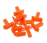 Yardwe Interrupteur à échelle en plastique orange 20 pièces, bouton de verrouillage pour échelles télescopiques, boucles de verrouillage universelles, haute visibilité, usage domestique