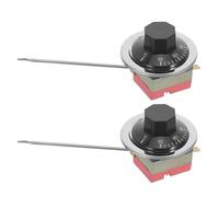 Yardwe Interrupteur de Contrôle de Température Anti-surchauffe pour 2 Pièces Thermostat de Température 300°, en Plastique Arrêt Automatique Friteuse Chauffe-eau et Appareils