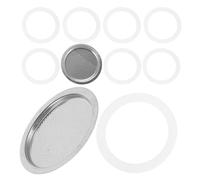 Yardwe Joint D'étanchéité en Silicone pour Cafetière Italienne 450ml, Installation Facile, Étanchéité Améliorée, Compatible Travel Mug Argenté, Forme Ronde