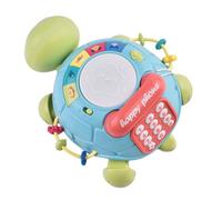 Yardwe Jouet Éducatif Tortue pour Garçon et Filles Lecteur de Musique Coloré Jouet Musical pour Bébés Développement Cognitif et Coordination 1 Pièce