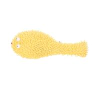 Yardwe Jouet Interactif pour Chat Forme Poisson-Globe Peluche à Mâcher Jouet pour Chat Intérieur Qui Broie Les Dents pour Chaton