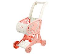 Yardwe Jouets de Chariot pour Enfants Miniatures Chariot Chariot d'épicerie Panier pour bébé Mini Chariot de Jouer au Panier Caddies Plastique Rose